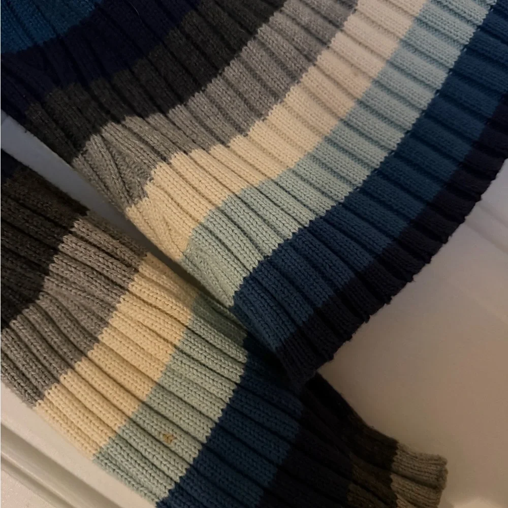 Tommy Hilfiger Blue and Gray Striped Sweater - Picture 5 of 6